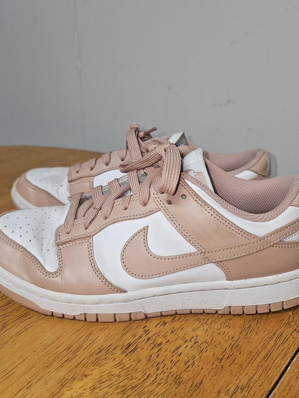 Nike Dunk Low Women's Size 9 Retro Rose White Casual Walking School Cushioned